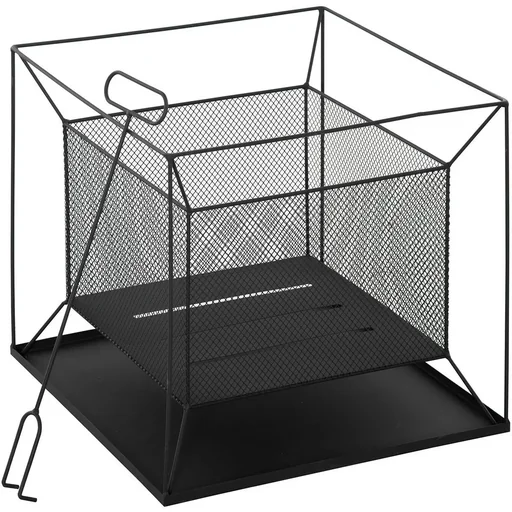 "Fire basket modern black 45 x 45 x 43 cm image"