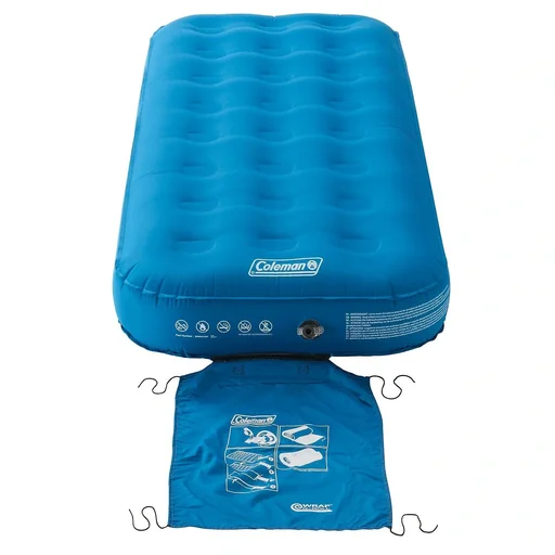 "Extra Durable Airbed, single airbed with stable slatted structure, brushed polyester surface, 198 x 82 x 22 cm image"