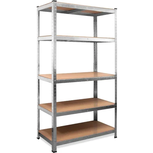 "Heavy-duty metal storage rack / shelving unit, 5 shelves 875kg load capacity 180x90x60 cm 175kg per shelf image"