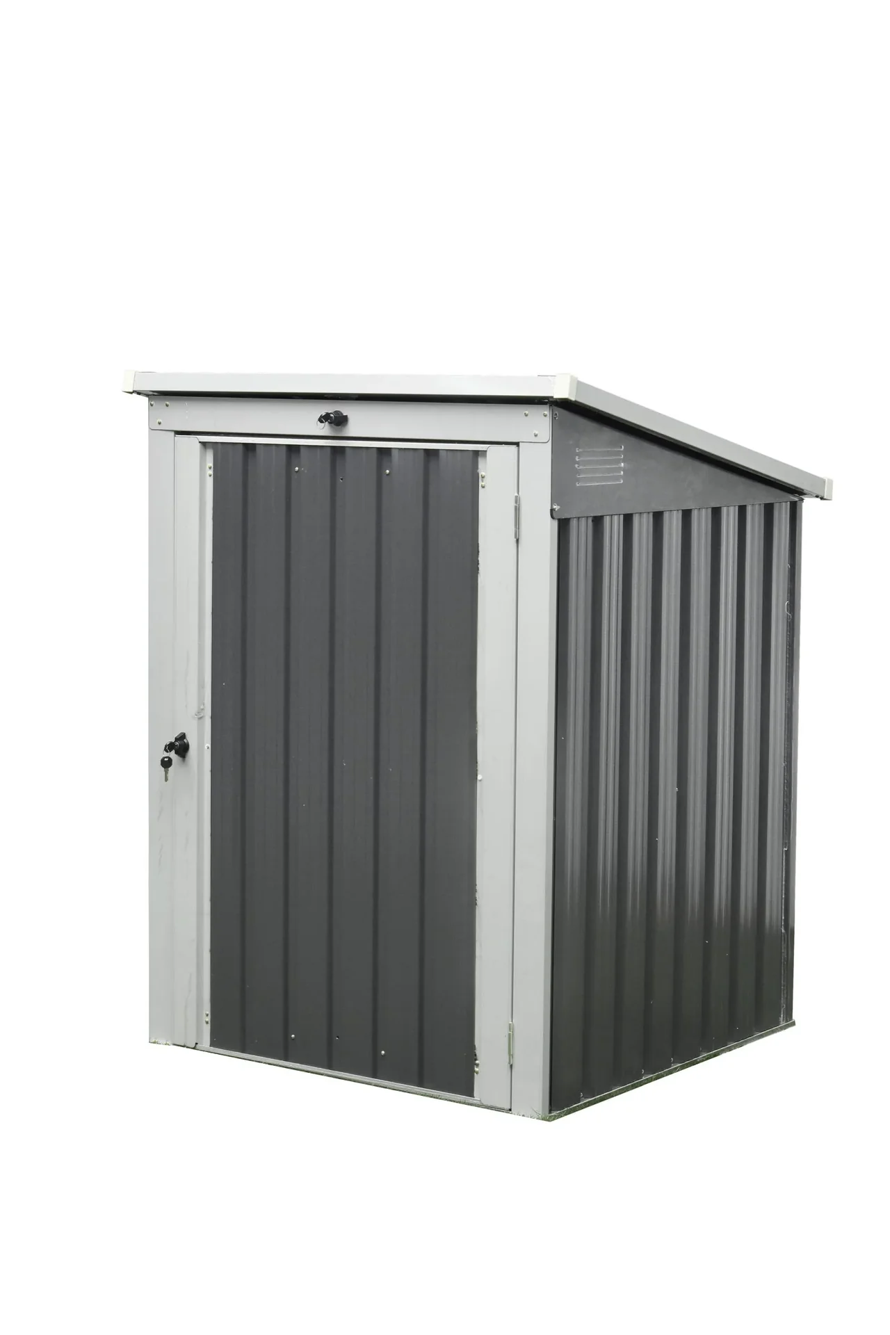 "Skrzynia na kosz na śmieci na 1x 240 L, 104×101×134 cm, Antracyt – zamykany korpus stalowy image"