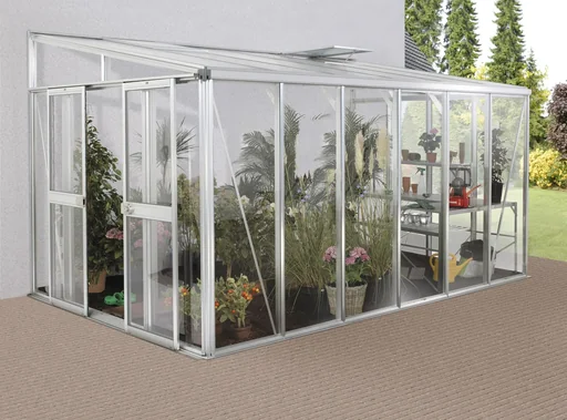 "Pavilion retrofit kit for greenhouse Helena 10200, color aluminum image"