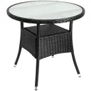 Poly Rattan Round Side Table / Tu