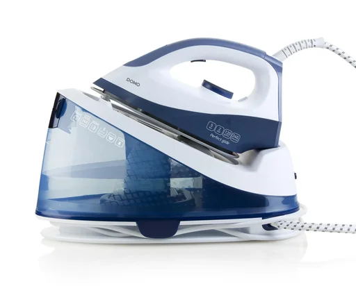 "Steam ironing station “DO7109S”, 5 bar, blue/white image"