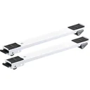 Transport rail MM 1198 2-part, 45-70 cm, extendable, 3 swivel and 3 fixed castors Ø 30 mm, brake, load capacity 125 kg