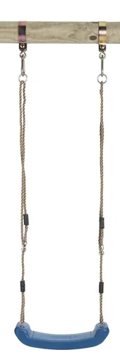 "Plastic swing seat in blue image"