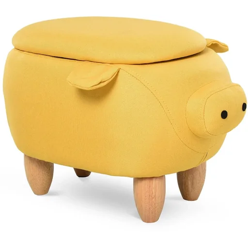 "Children's stool in pig shape image"