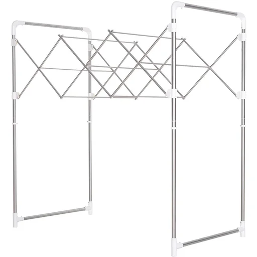 "Foldable clothes rack image"