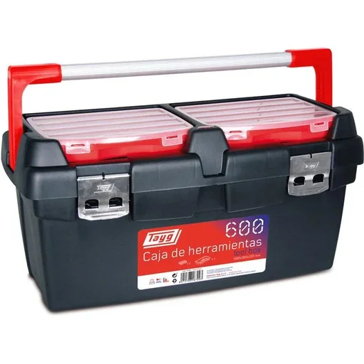 "TAYG tool box - 600 x 305 x 295 mm - With shelf and 3 sorting boxes image"