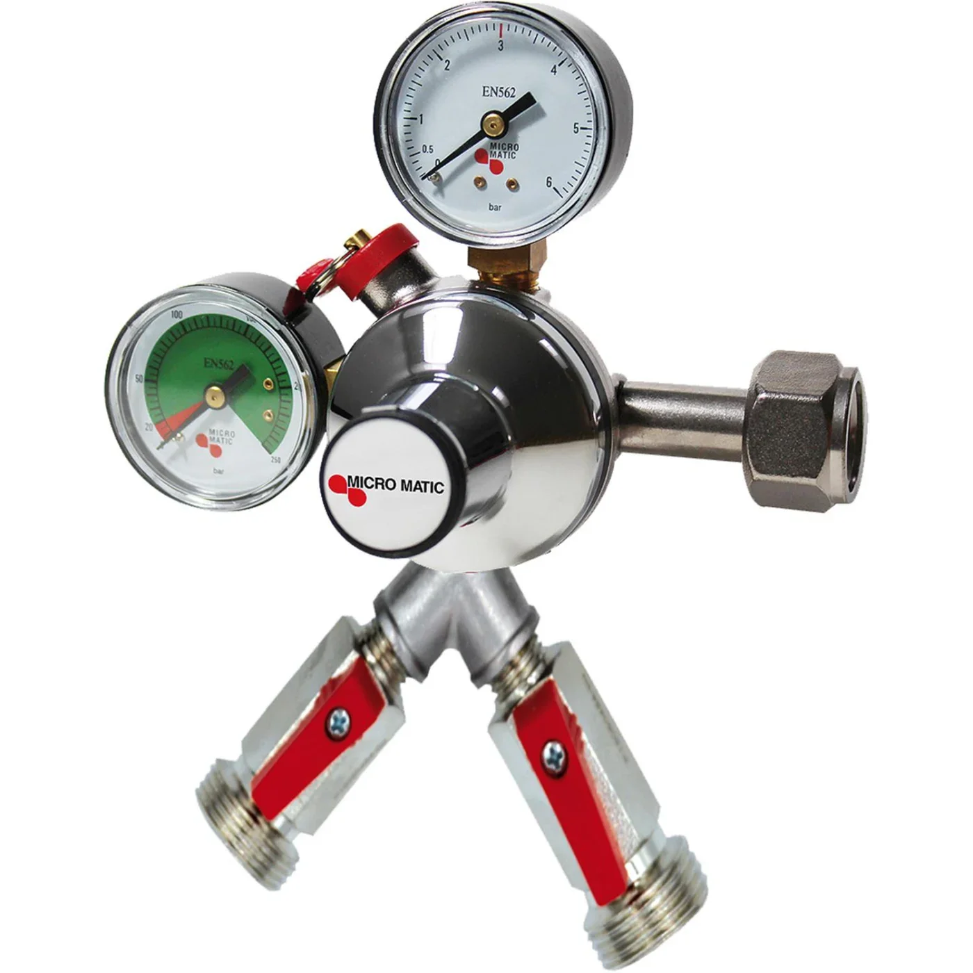 "Reduktor ciśnienia, regulator ciśnienia CO2 - Premium Micro Matic, 2-przewodowy image"