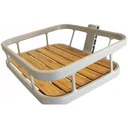Front carrier/basket for City Bike Deluxe 34 x 41 cm white