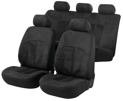 "Car seat covers ZIPP IT Premium Velvet with zipper system image"