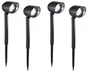 Solar LED spot garden light - set of 4