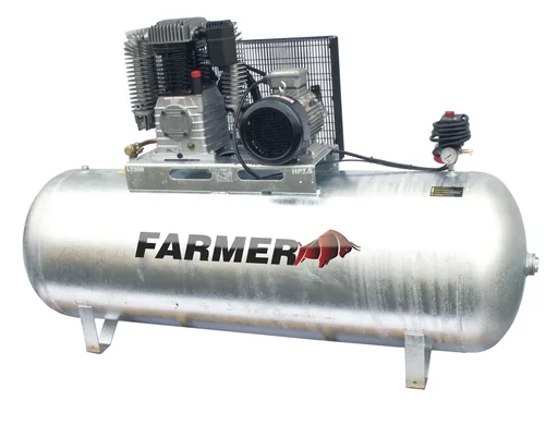 "Compressor N60-500 Z PRO horizontal - 400 Volt 10 bar, galvanized image"