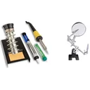 Tool soldering set ECO LS30 including soldering station including tool soldering aid third hand with magnifying glass 5x65mm