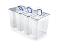 Klick-it 8-piece food storage containers, blue