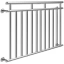French balcony railing made of stainless steel 90x156cm