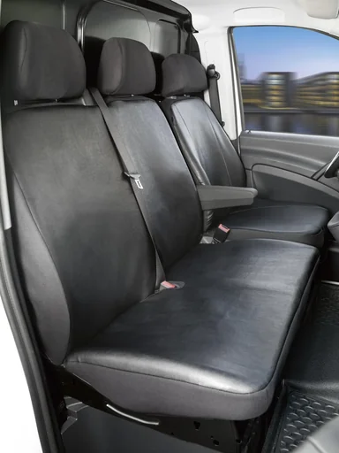 "Custom fit seat covers - artificial leather for Mercedes Viano W639 and Vito W639 from 06/2003 to 05/2014 image"