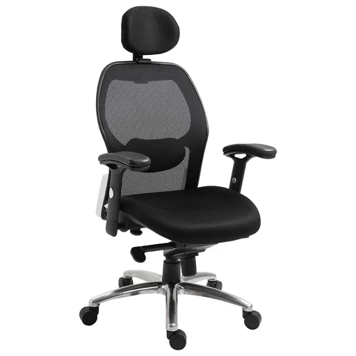 "Office chair, desk chair, computer chair, PC chair, home office chair with rocker function, headrest height adjustable ergon image"