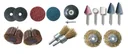 Multifunctional set for grinding, cleaning and cutting, 18 pieces