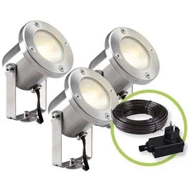 "GARDEN LIGHTS - CATALPA SET - SPOTLIGHTS - 12 V - 3 pcs. image"