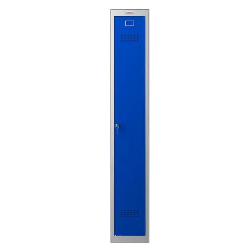 "Locker PL Series - 1 door with key lock, grey-blue image"