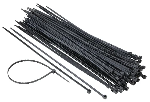 "Twist Cable Ties, Black 150 x 2.8 mm image"