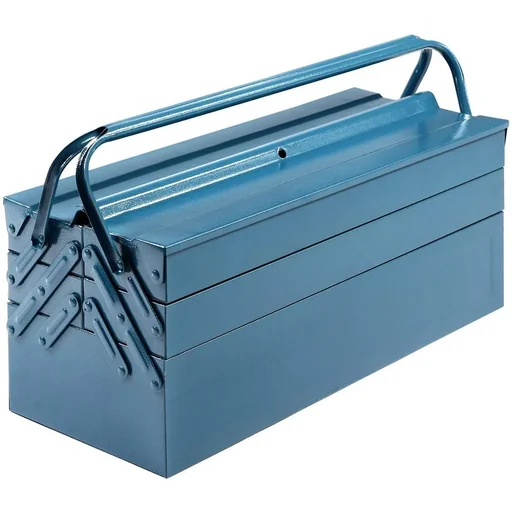 "Steel toolbox blue 53x20x20cm image"