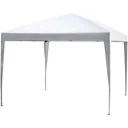 Pop-up party tent pavilion white 2.95 x 2.95 m