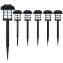 6 x LED outdoor solar lights