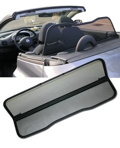 "Wind deflector Nissan Micra CC from 2006, 2-part horizontally foldable image"