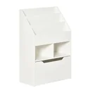 Children's shelf with drawer, standing shelf, bookcase, decorative shelf with compartments, white, 60 x 29.9 x 90 cm