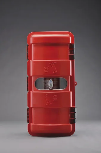 "Bigbox fire extinguisher box for vehicles, fire extinguisher up to 9 kg, with viewing window image"