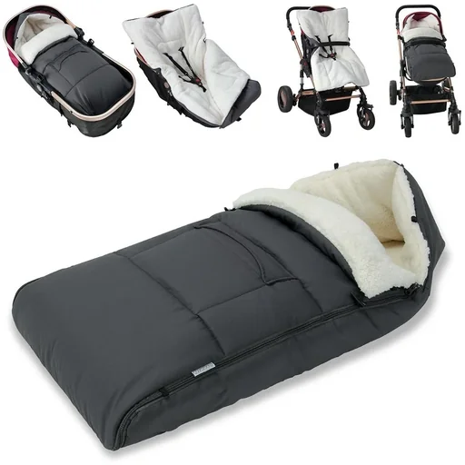 "Baby footmuff anthracite 93x56cm g image"