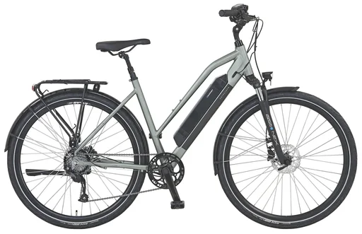 "ENTDECKER 22.EST.05 Trekking E-Bike 28" BLAUPUNKT HR-Motor Women's Trapez 28": Frame size 50cm image"