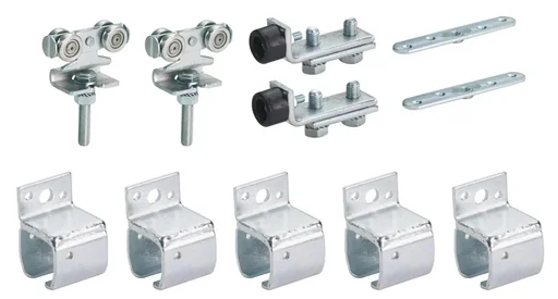 "Sliding gate fitting type 30 for 1.50 m sliding gate for wall mounting image"