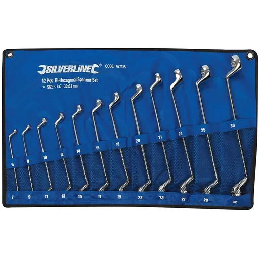 "12-piece offset ring spanner set 6 - 32 mm image"