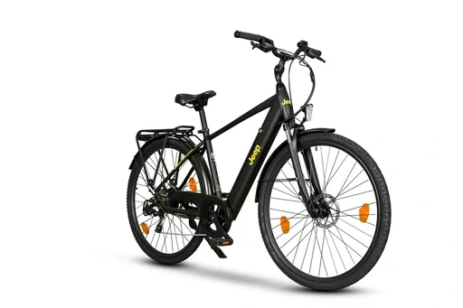 "Men's Trekking E-Bike 28 inches, frame size 48 cm, 7-speed derailleur, black, TMR 7000 image"