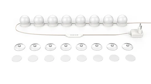 "LED mirror light Hollywood, dimmable image"