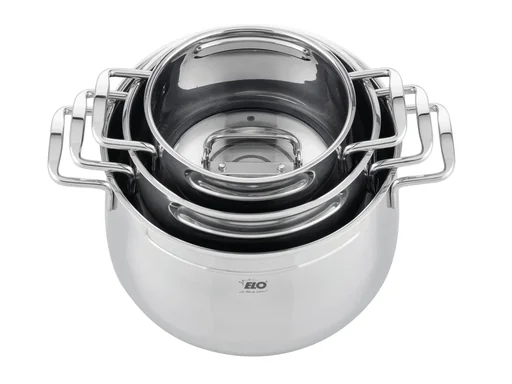 ""Mystery" 6-piece stainless steel cookware set image"