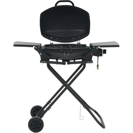 "Gas grill with cooking zone black image"