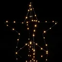 Christmas lights / Christmas figure - star - shooting star - warm white - 3D effect - LED
