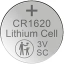 Lithium button cell CR1620, 3 Volt - 5 pieces