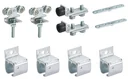 Sliding gate fitting type 40 for 1 m sliding gate for wall mounting