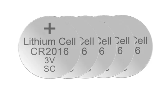 "Lithium button cell CR2016, 3 Volt - 5 pieces image"