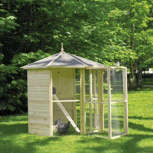 "8-corner aviary with bird cage + entrance lock image"