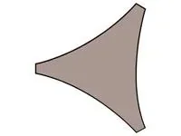 "Garden sun sail triangle 5 x 5 x 5 m color: taupe image"