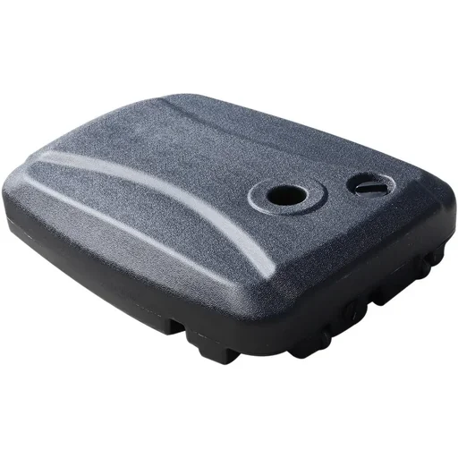 "Parasol stand umbrella stand umbrella holder can be filled with sand water rounded corners black 60 x 80 x 16 cm to z image"