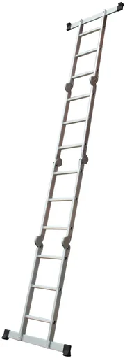 "Aluminum multi-purpose ladder 4x3 rungs 7 in 1 image"