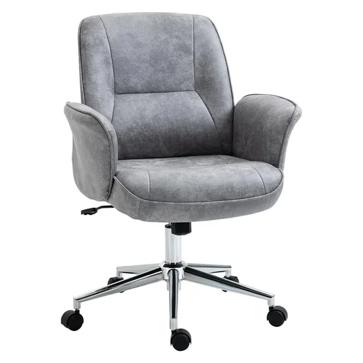 "Office chair, desk chair, swivel chair, home office chair with rocker function, height-adjustable, ergonomic, 360° swivel wheels image"