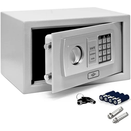 "Electric furniture safe 31x20x20cm - 3.2mm door incl. batteries image"